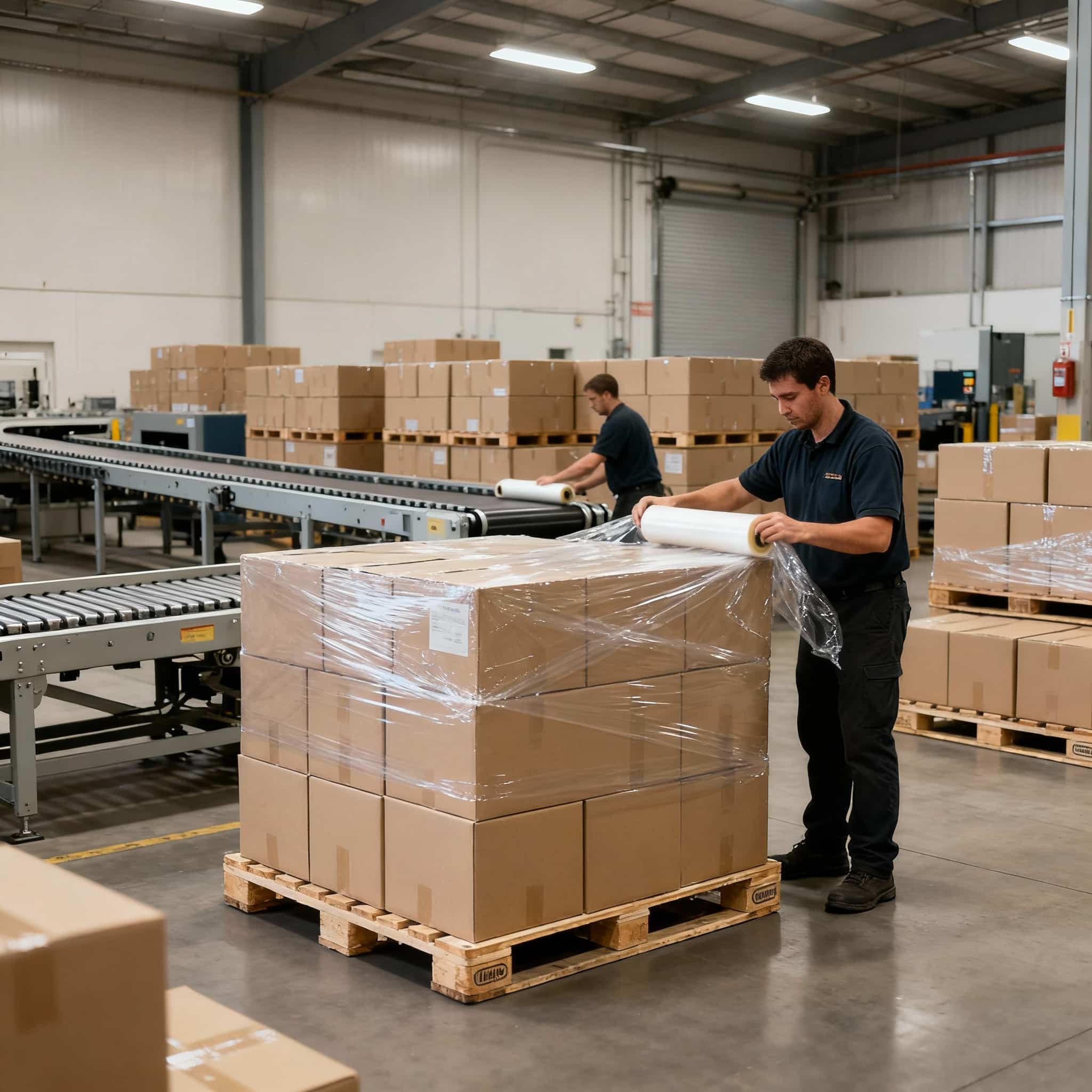 Palettenkarton Großbestellung wird Verpackt