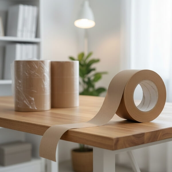 Nassklebeband auf einem Tisch