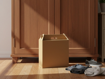 Spezialverpackung vor Schrank