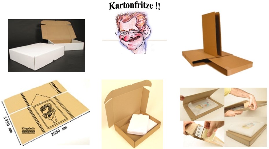 Bilderkarton für Bilder von S bis XXL