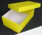 Preview: Schuhkarton Prinzessin gelb/weiß 250x170x100/35 mm