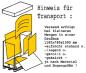 Preview: Transporthinweis-Vollpappbogenware-Hartpappe-gelb 1150g