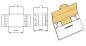 Mobile Preview: Sigmar Singelschallplatte Versandkarton 185x185x14,5 mm technische Zeichnung