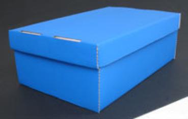 Schuhkarton Königin blau/weiß 320x205x110/35 mm