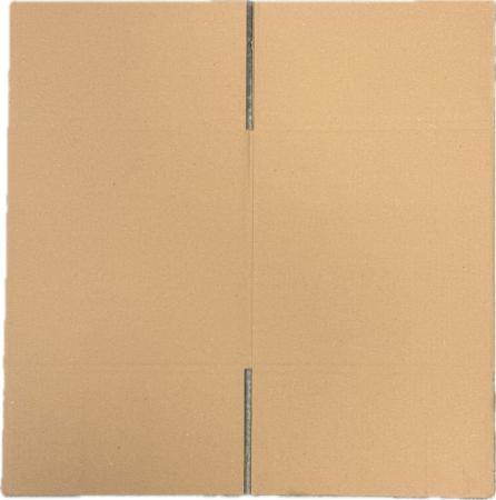 Preview: Flachliegender Faltkarton 300x300x300 mm für die logistische Lagerplanung.