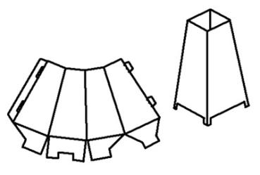 Hutständer Kokodolores technische Zeichnung