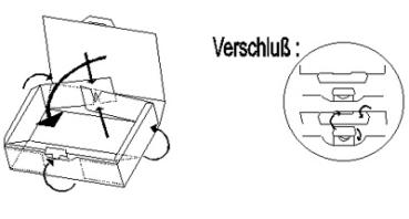 Maxibrief Post Versandkarton 344x233x40 mm technische Zeichnung
