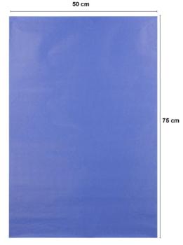 Seidenpapier kräftiges Azurblau leuchtend Bogenformat