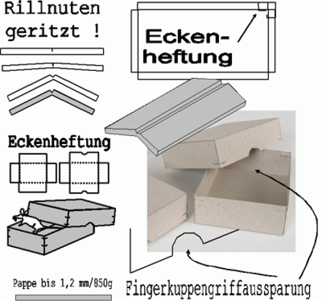 Ritzschachtel 44x44x89/78mm technische Zeichnung Ritzschachtel 44x44x89/78mm technische Zeichnung