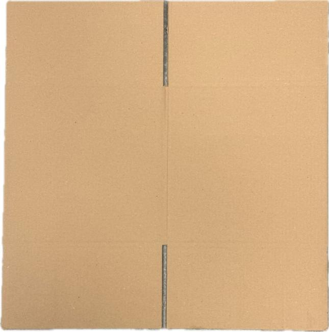 Flachliegender Faltkarton 300x300x300 mm für die logistische Lagerplanung.