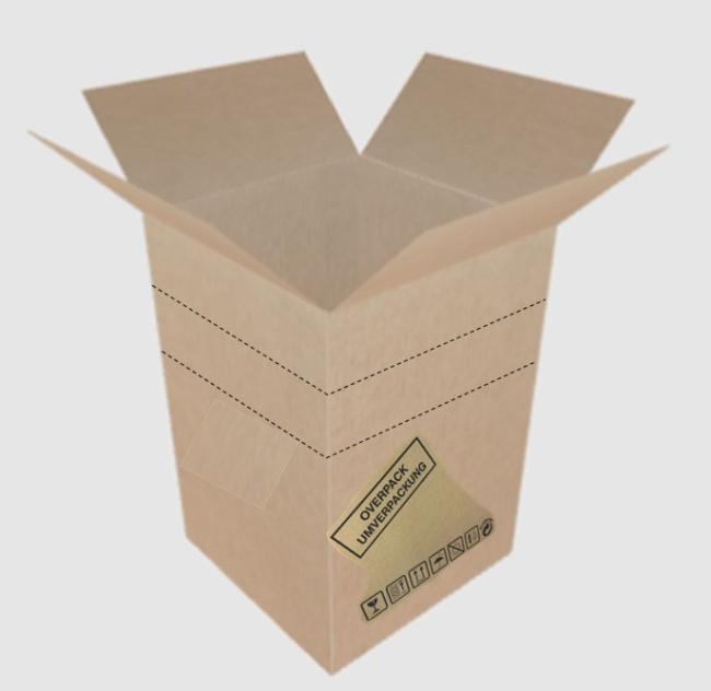 Postenware Klebefaltkarton Innenm. 445x445x665mm Postenware Klebefaltkarton Innenm. 445x445x665mm