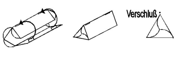 Trirollenpack A0 88cm technische Zeichnung